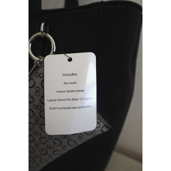 Guess AA911723 Women's Sz Large Black Ralphie Carry-All Tote Bag w/Coin Pouch - Picture 3 of 14